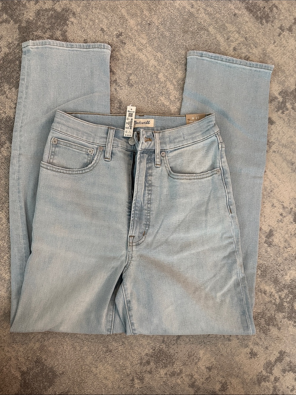 NWT Madewell The Perfect Vintage Straight Jean - Light Wash